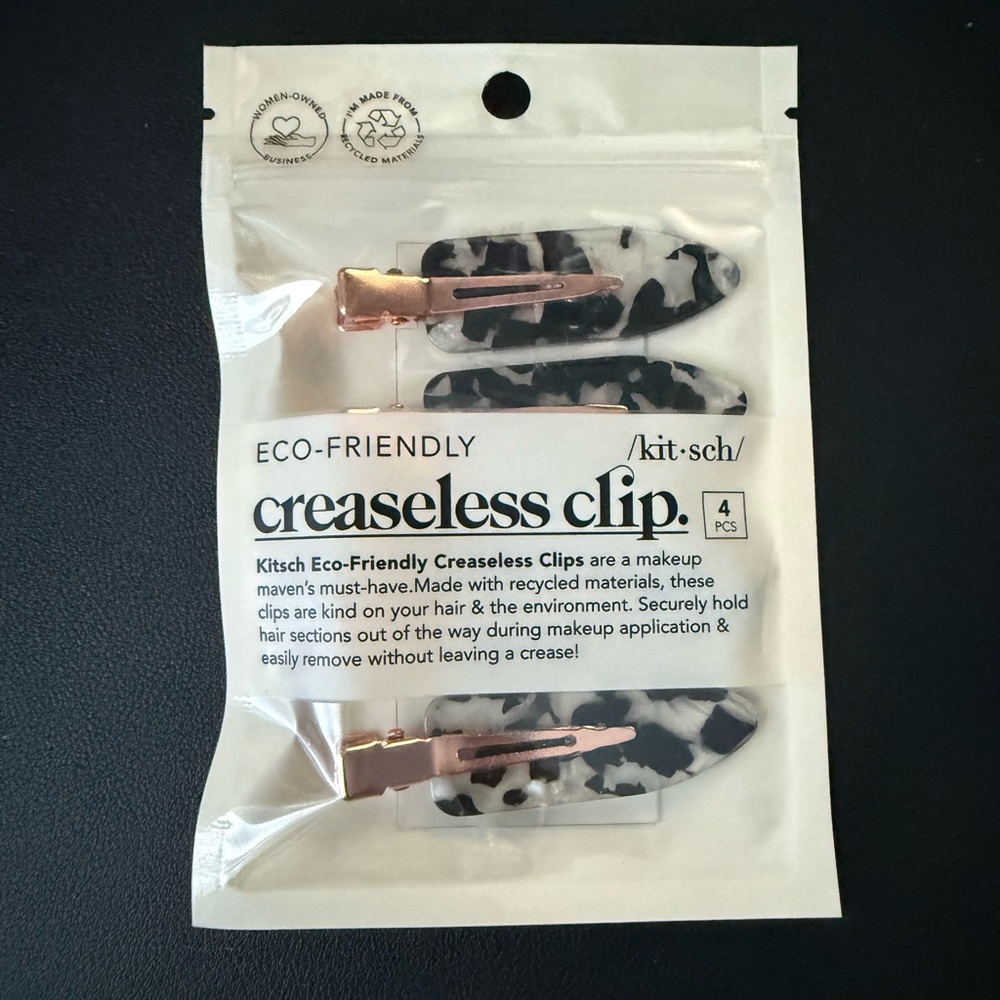 Kitsch Black Creaseless Hair Clips